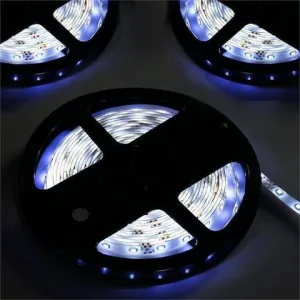 16FT White SMD 3528 Flexible Strip Light 300 LED For Wedding Outdoor Party Event Decoration   Power Adaptor   LED Controller