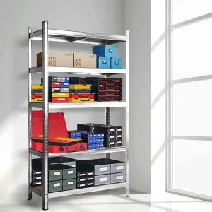 1.7M Warehouse Shelving Racking Steel Pallet Garage Shelves Metal Storage Rack - Silver