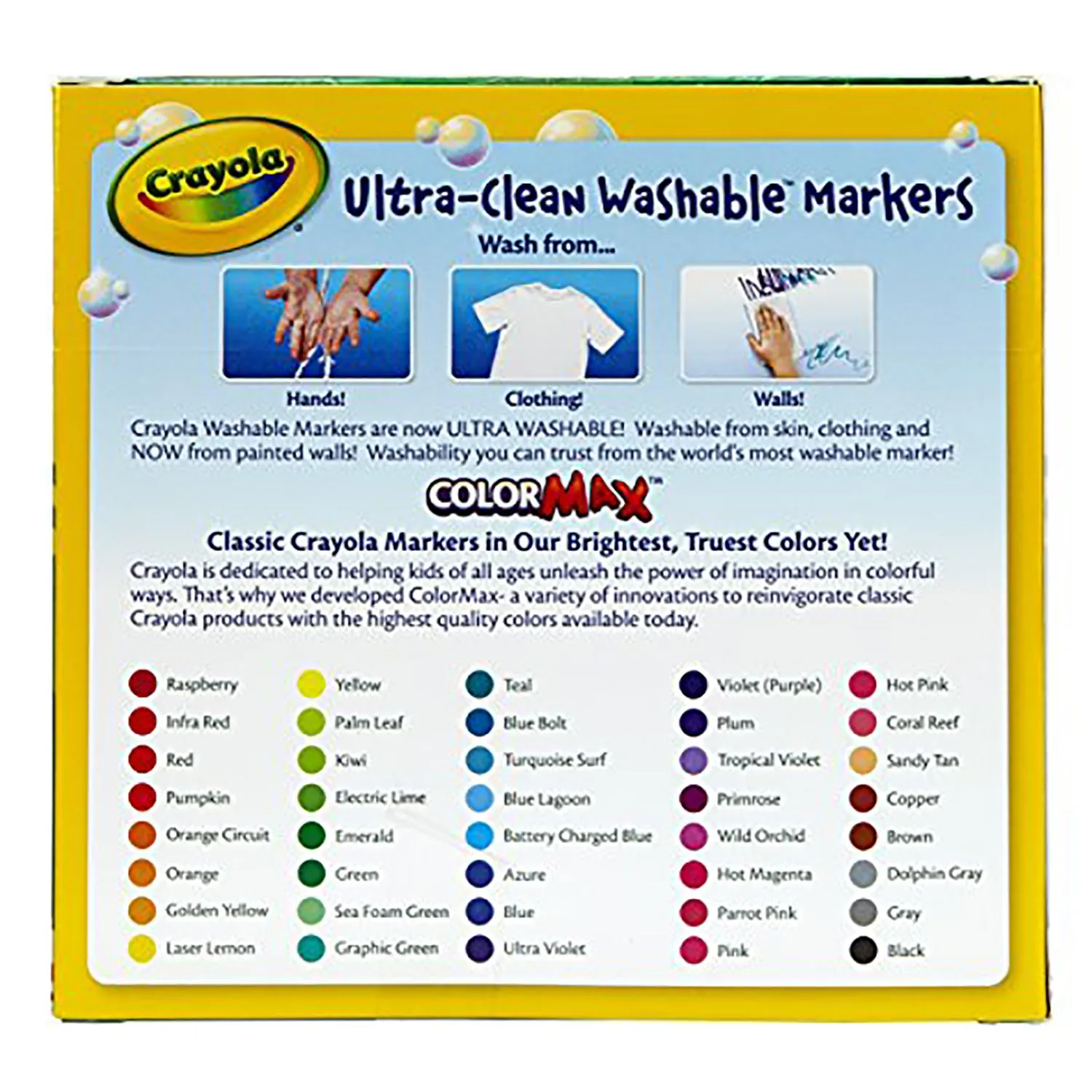 40-Count Broad Line Washable Markers 58-7858