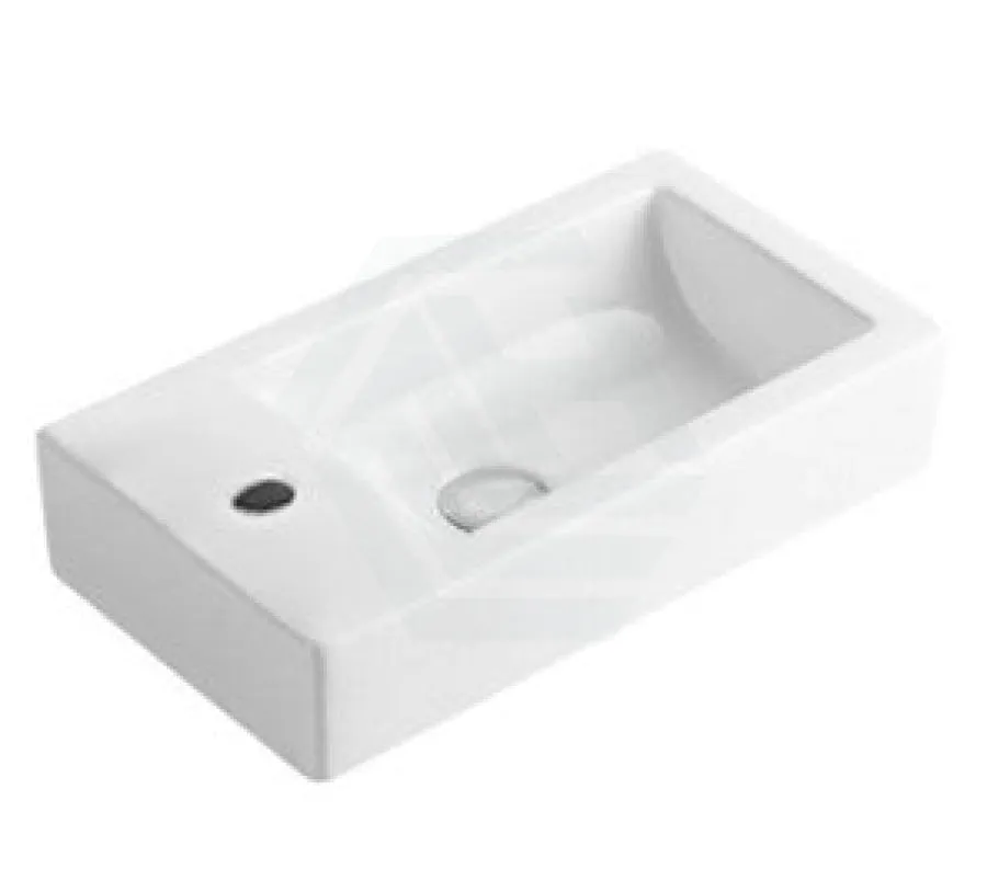 500x250x520mm Wall Hung Bathroom Floating Vanity with Ceramic Top MATT WHITE One Tap Hole