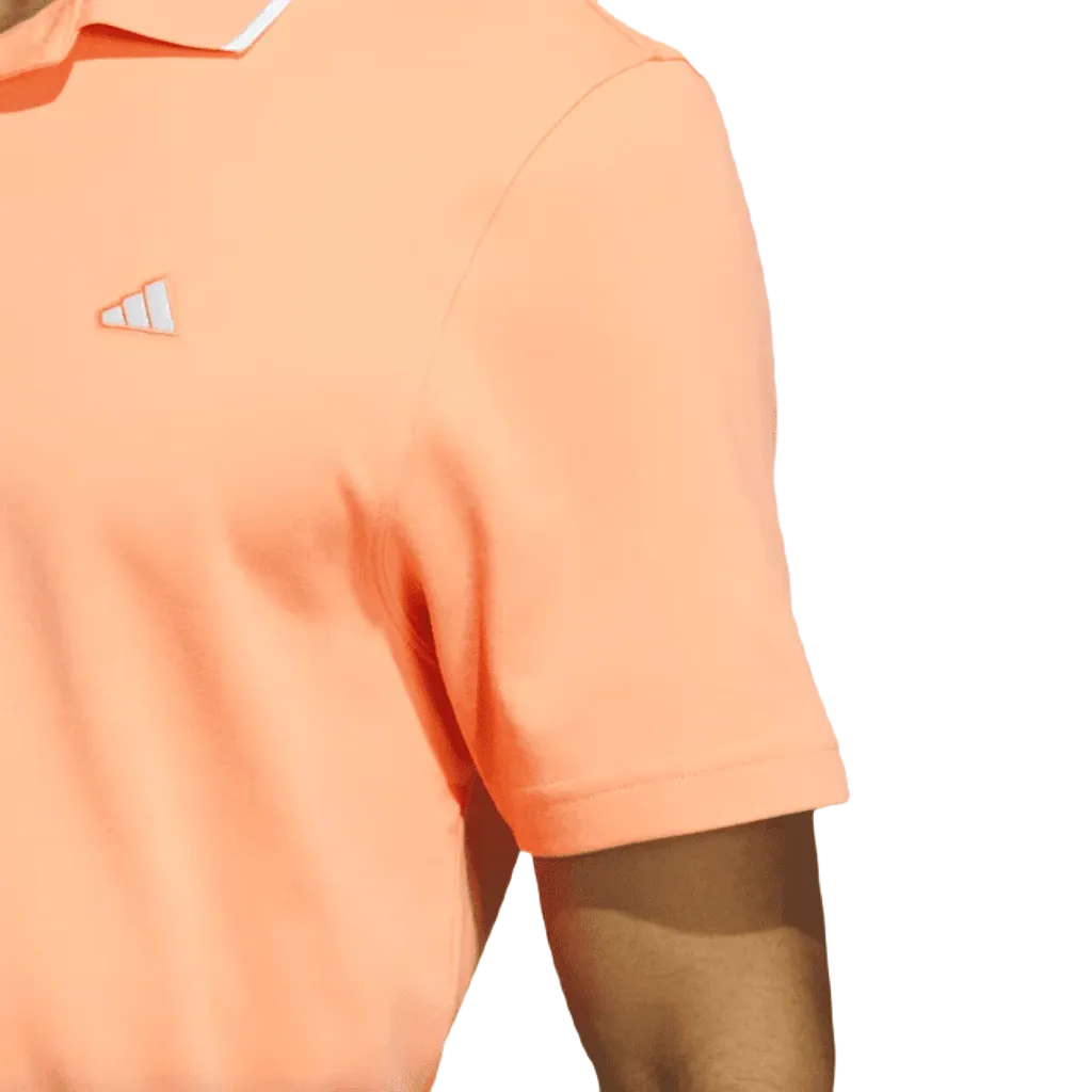 Adidas 2023 Go-To Pique Golf Polo Shirt - Orange