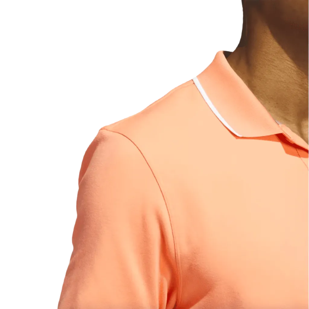 Adidas 2023 Go-To Pique Golf Polo Shirt - Orange