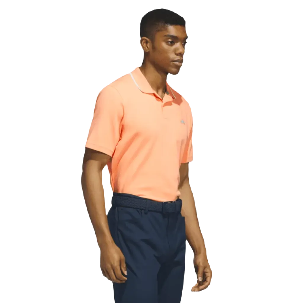 Adidas 2023 Go-To Pique Golf Polo Shirt - Orange