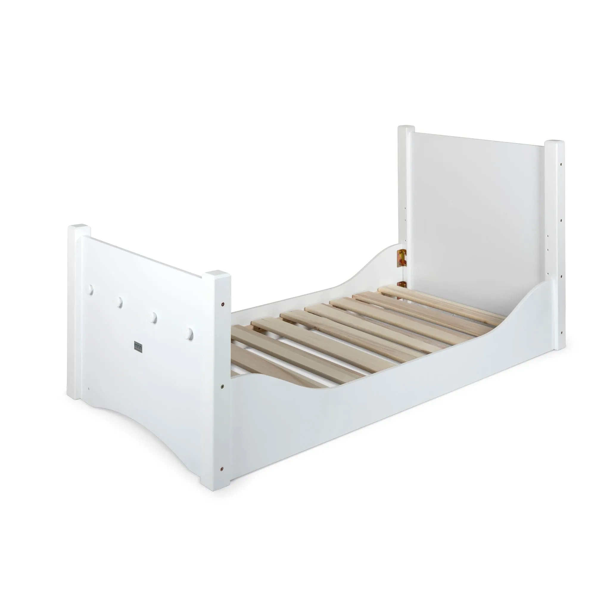 Adjustable Floor Bed - White