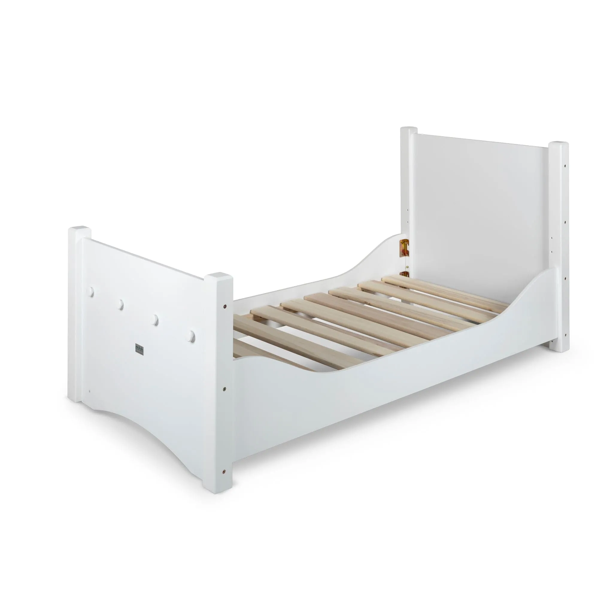 Adjustable Floor Bed - White