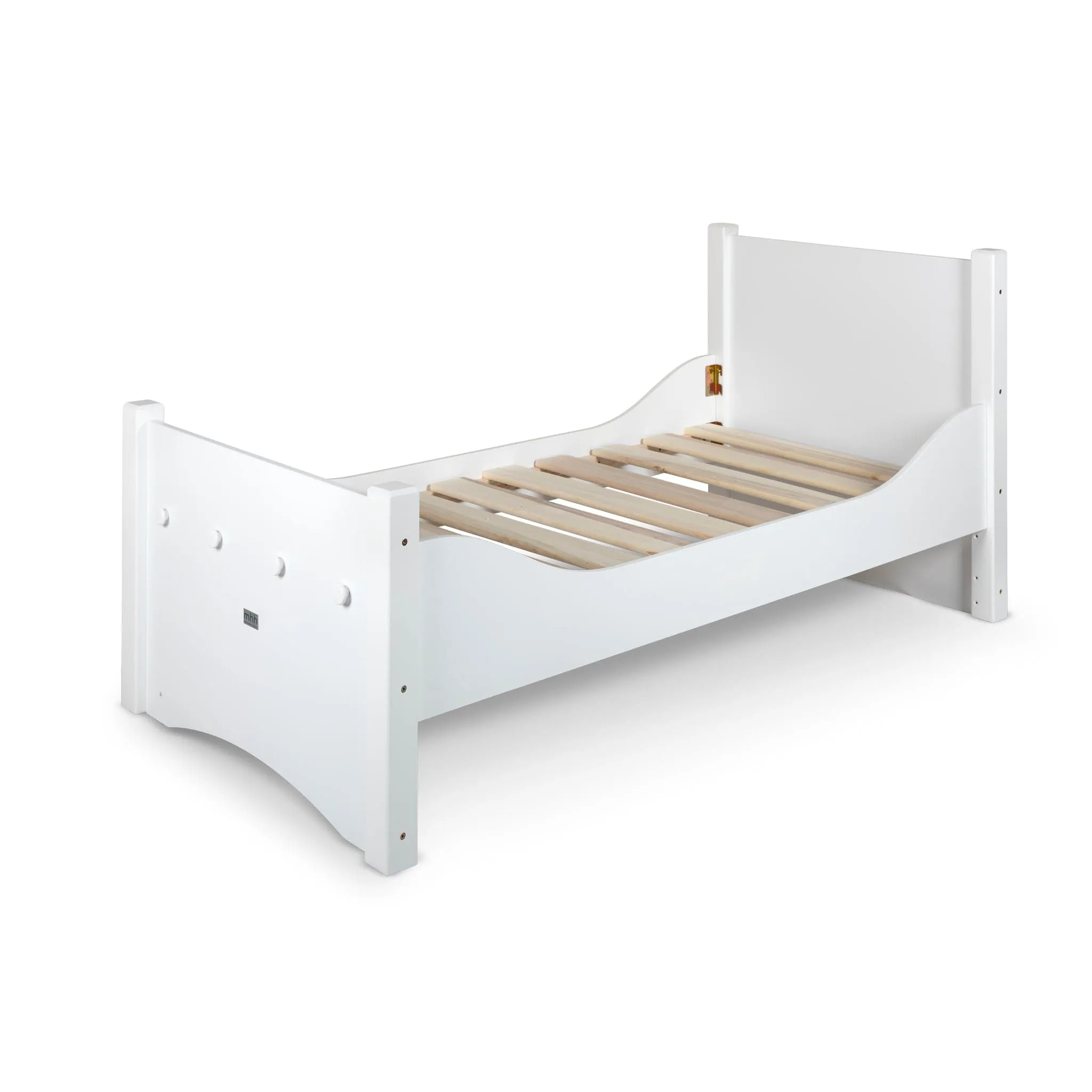 Adjustable Floor Bed - White