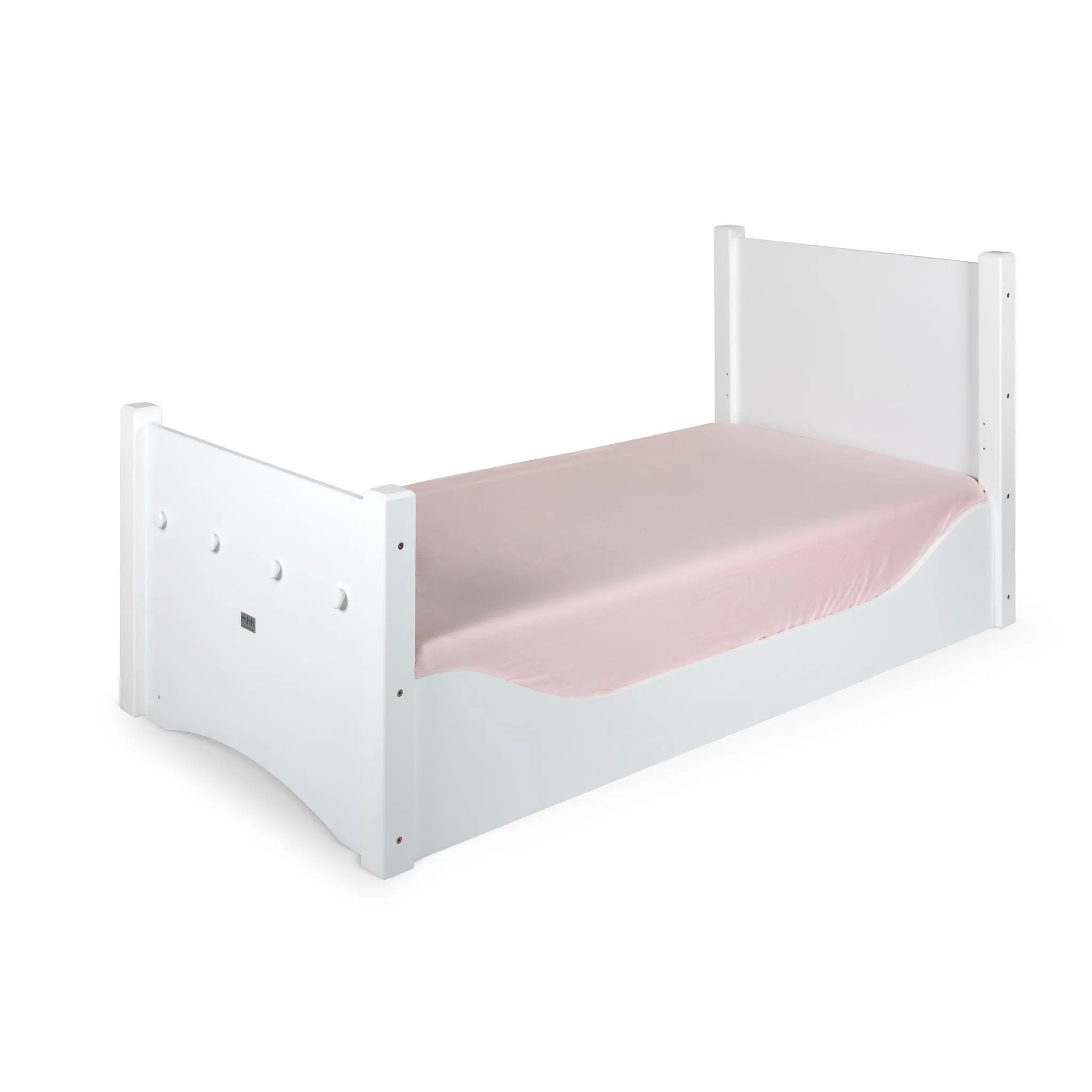 Adjustable Floor Bed - White