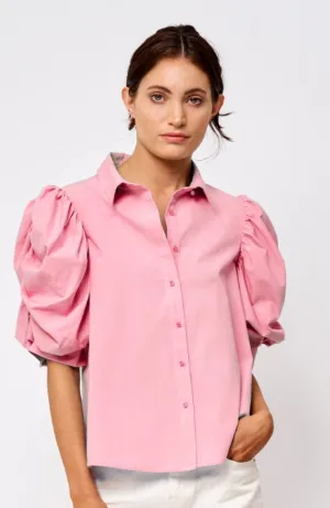 Afina Exaggerated Puff Sleeve Button Down