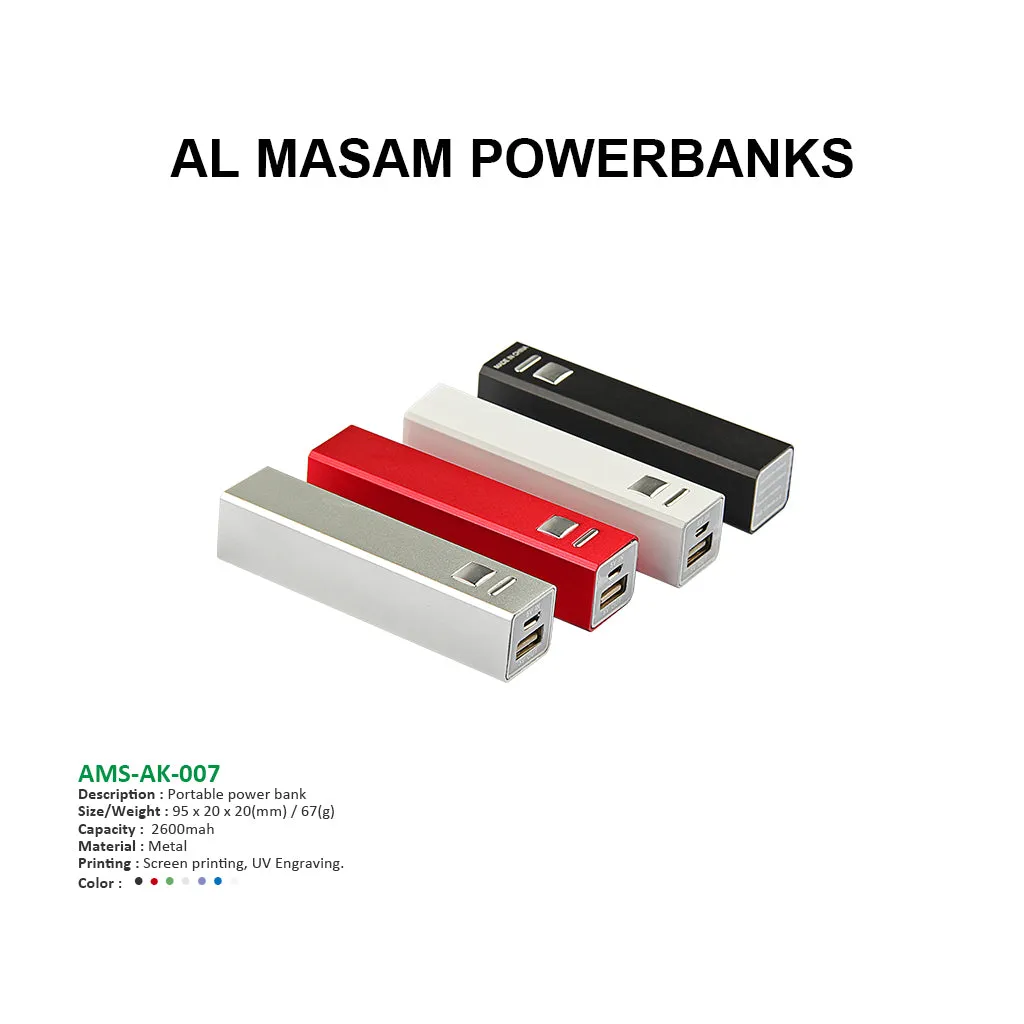 AMS-AK-007 - Portable Powerbank - 2600 mah