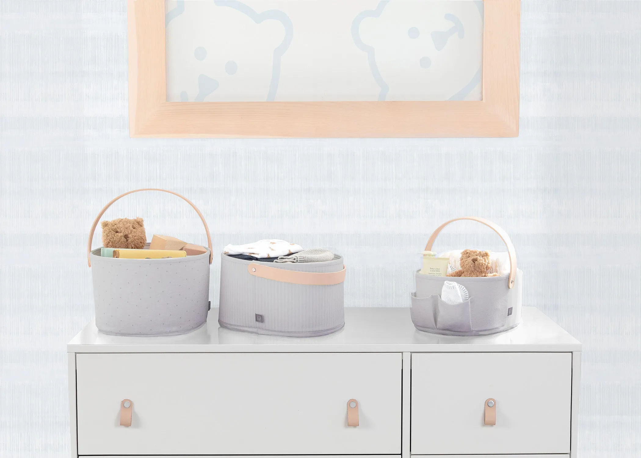 babyGap 3-Pack Nested Fabric Storage Bins with Handles