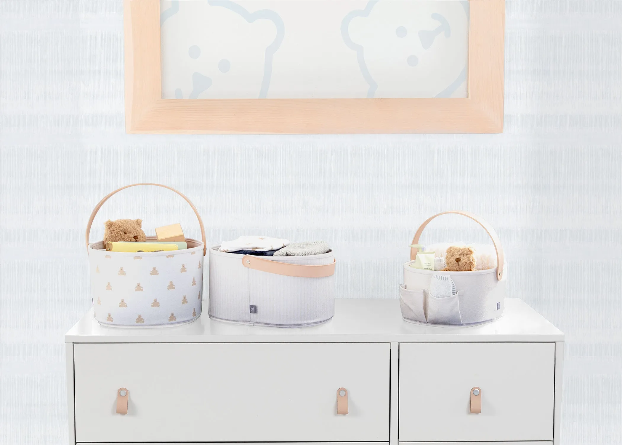 babyGap 3-Pack Nested Fabric Storage Bins with Handles