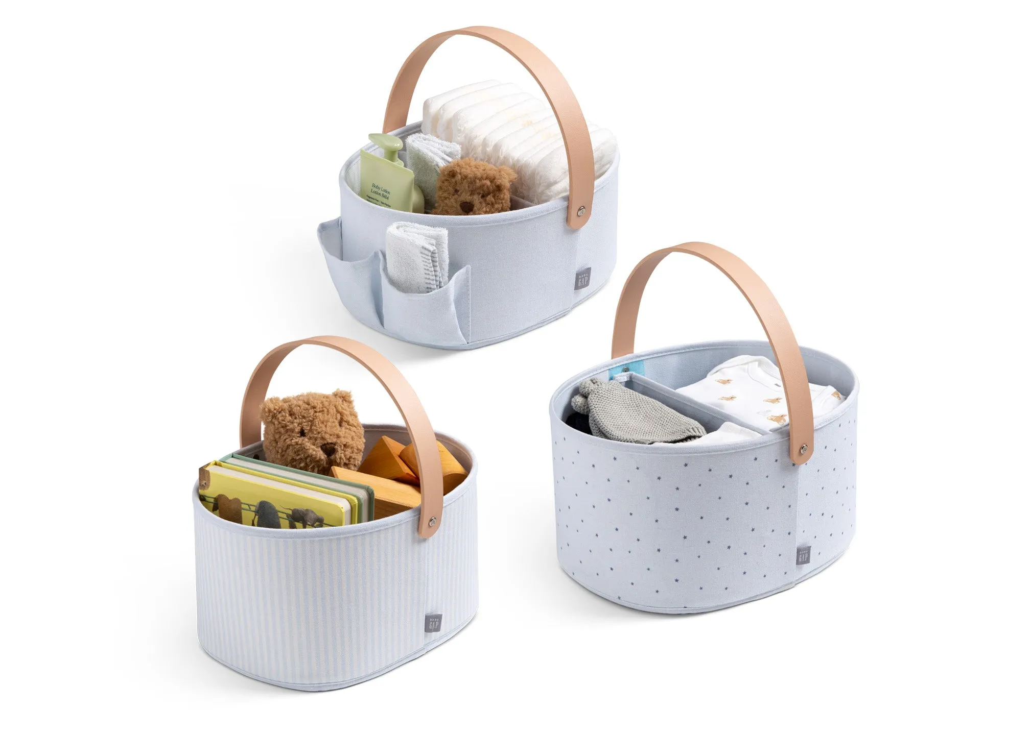 babyGap 3-Pack Nested Fabric Storage Bins with Handles