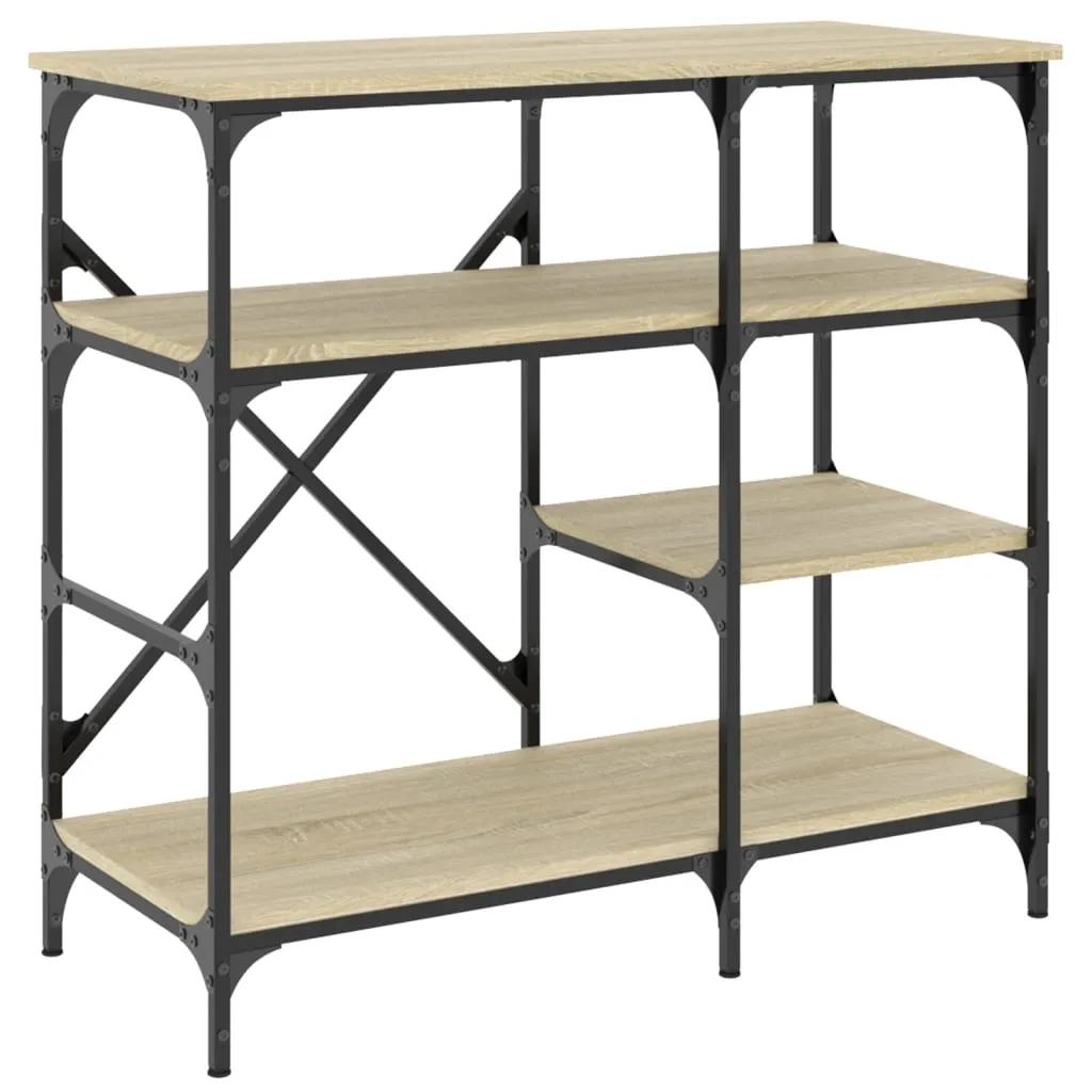 Baker's Rack Sonoma Oak 90x40x84 cm Engineered Wood and Metal