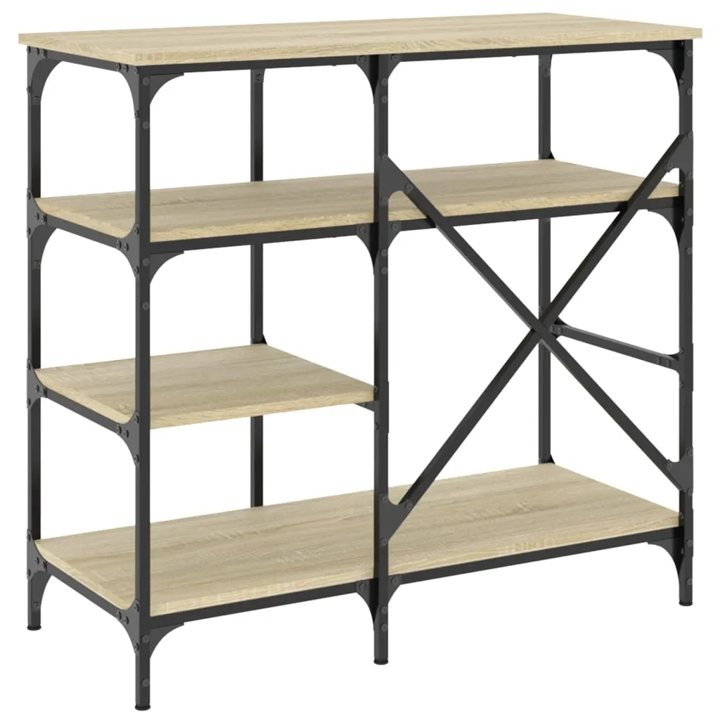 Baker's Rack Sonoma Oak 90x40x84 cm Engineered Wood and Metal