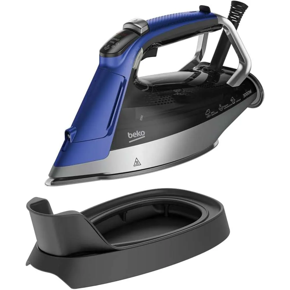 Beko SuperGlide Ceramic Non-Stick Steam Iron Blue