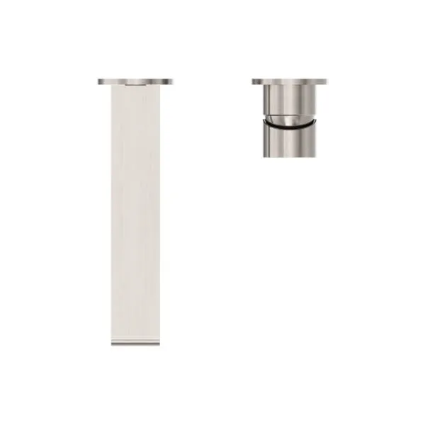 Bianca Wall  Basin Mixer Separate Back Plate Brushed Nickel NR321510eBN