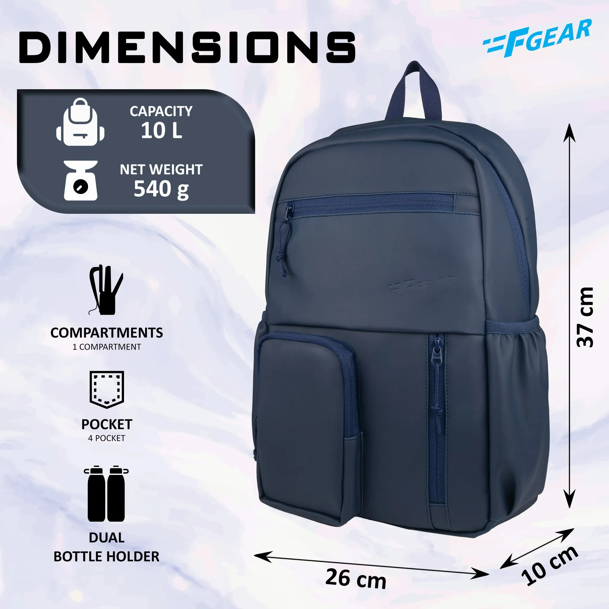 Blaze 10 L Navy Blue Backpack