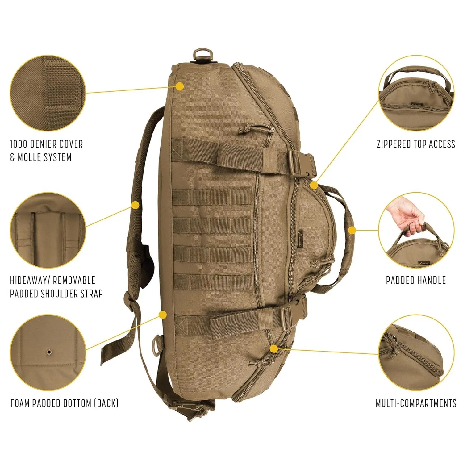 Camping Tactical Backpack Hiking Travel Climbing Bag