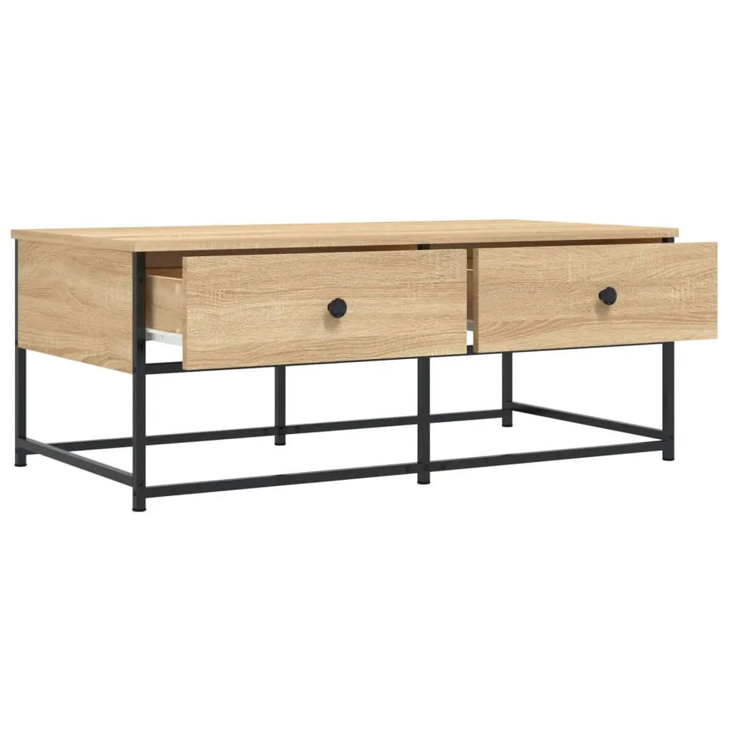 Coffee Table Sonoma Oak 100x51x40 cm Engineered Wood