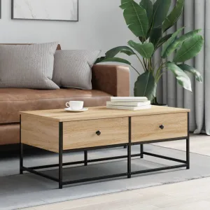 Coffee Table Sonoma Oak 100x51x40 cm Engineered Wood