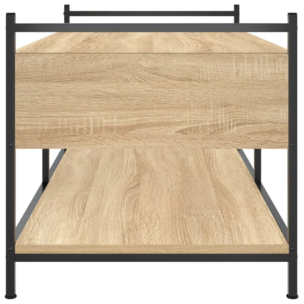 Coffee Table Sonoma Oak 99x50x50 cm Engineered Wood