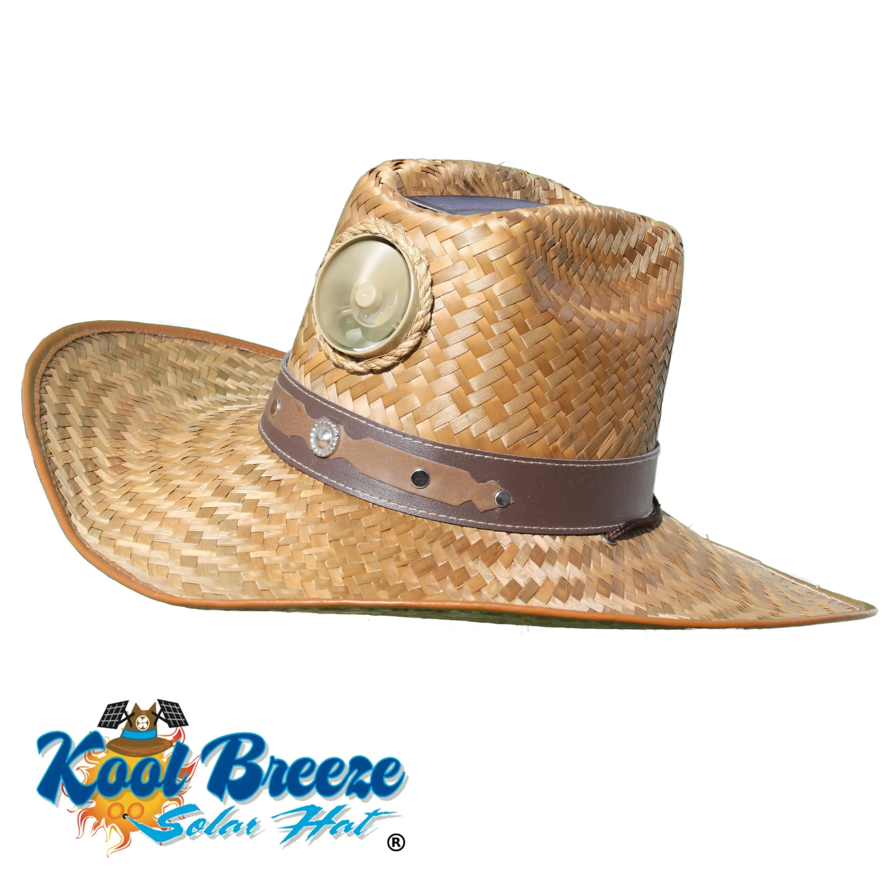 Cowboy with Band Solar Hat - Sun Hat with Fan, Extra Large