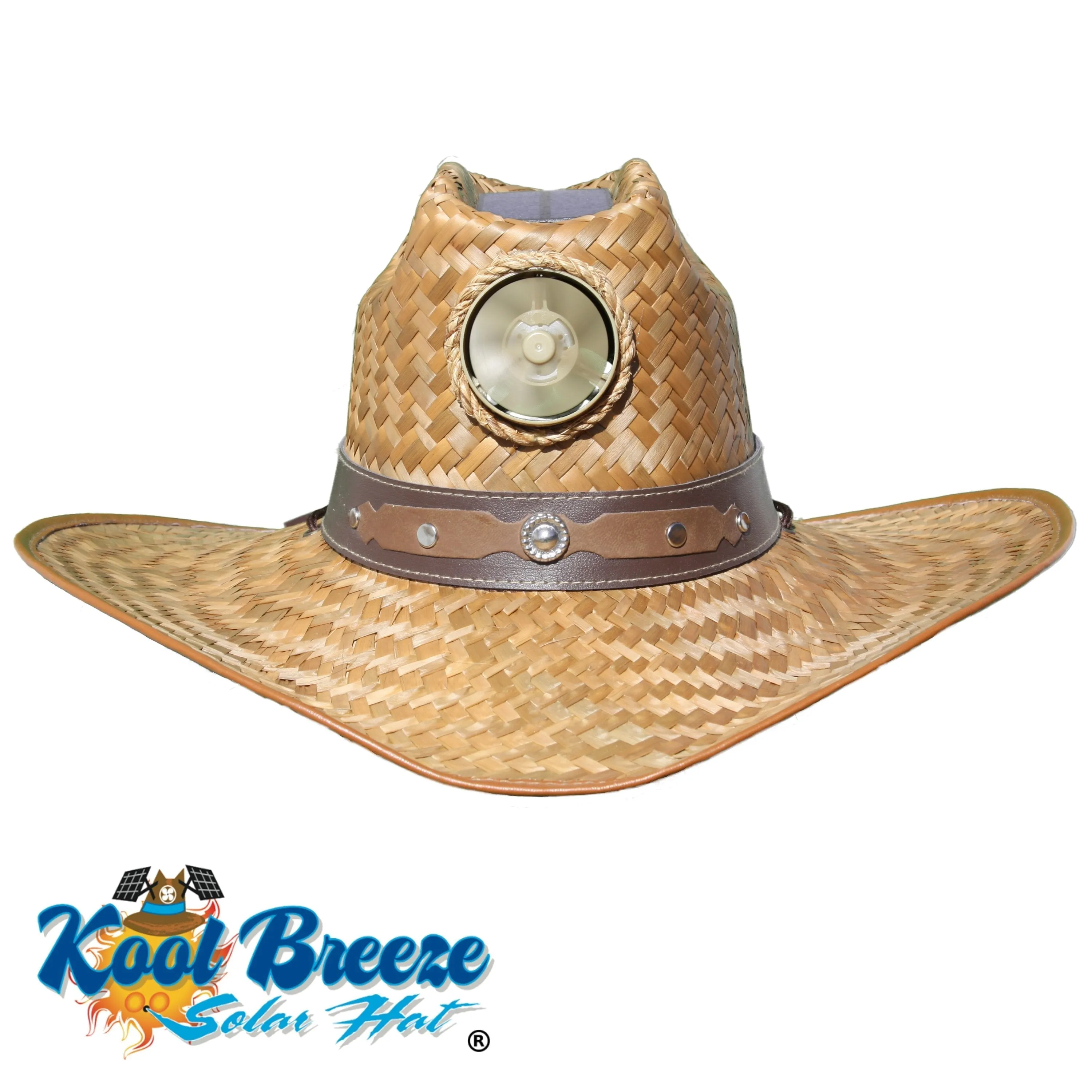 Cowboy with Band Solar Hat - Sun Hat with Fan, Extra Large