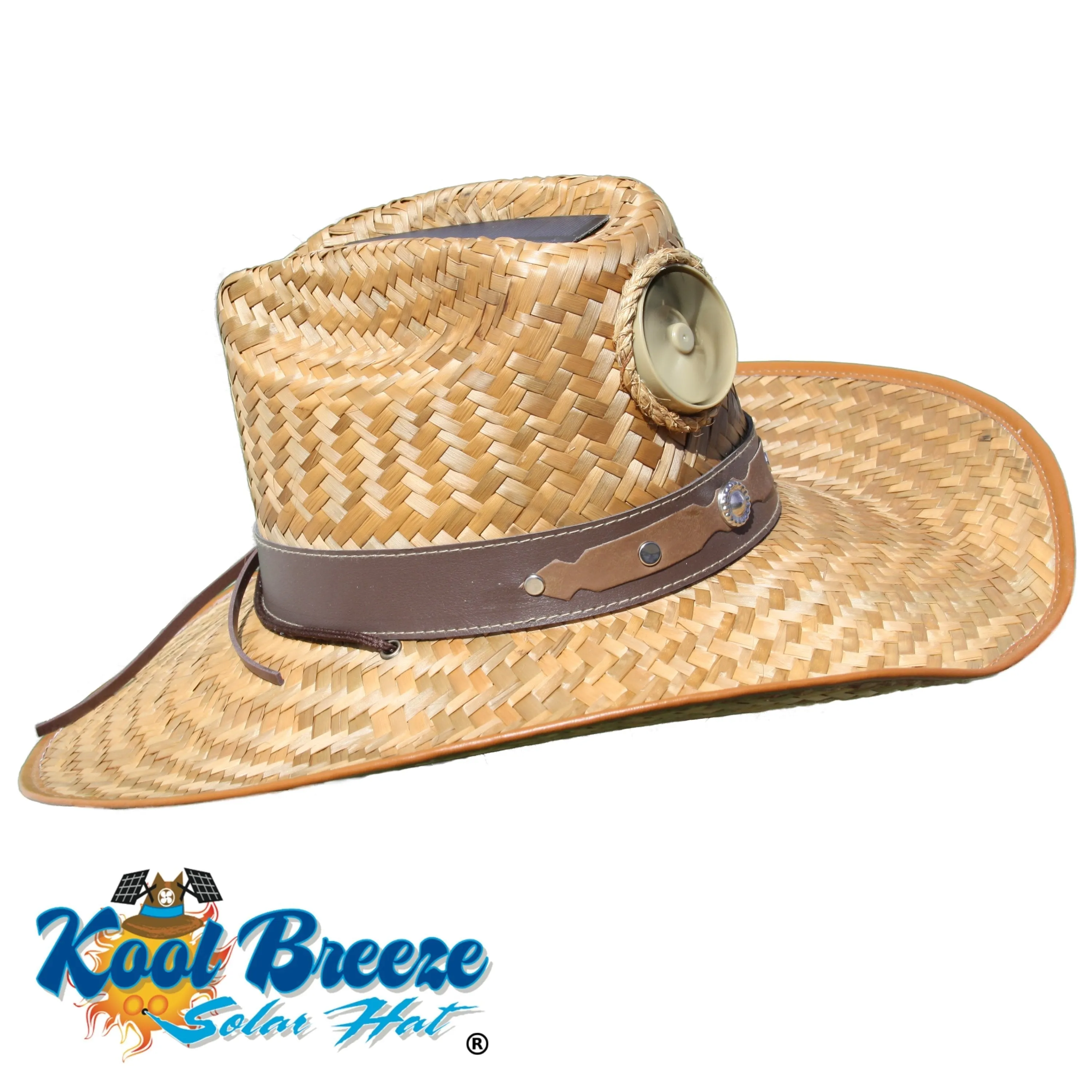 Cowboy with Band Solar Hat - Sun Hat with Fan, Extra Large