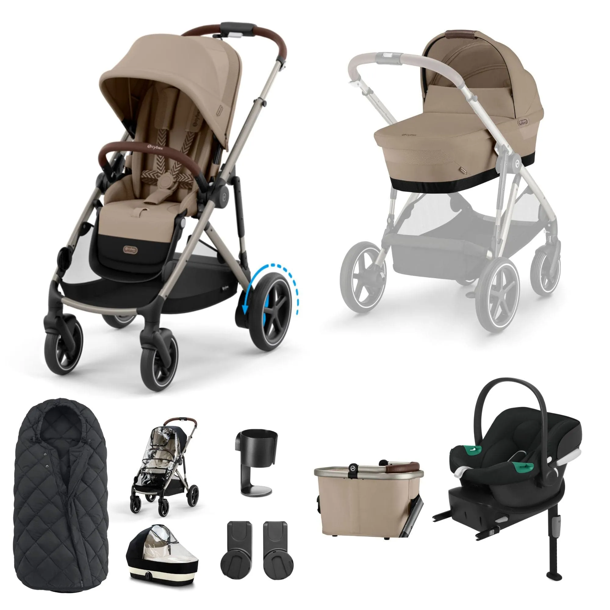 Cybex eGazelle S Comfort Bundle in Almond Beige