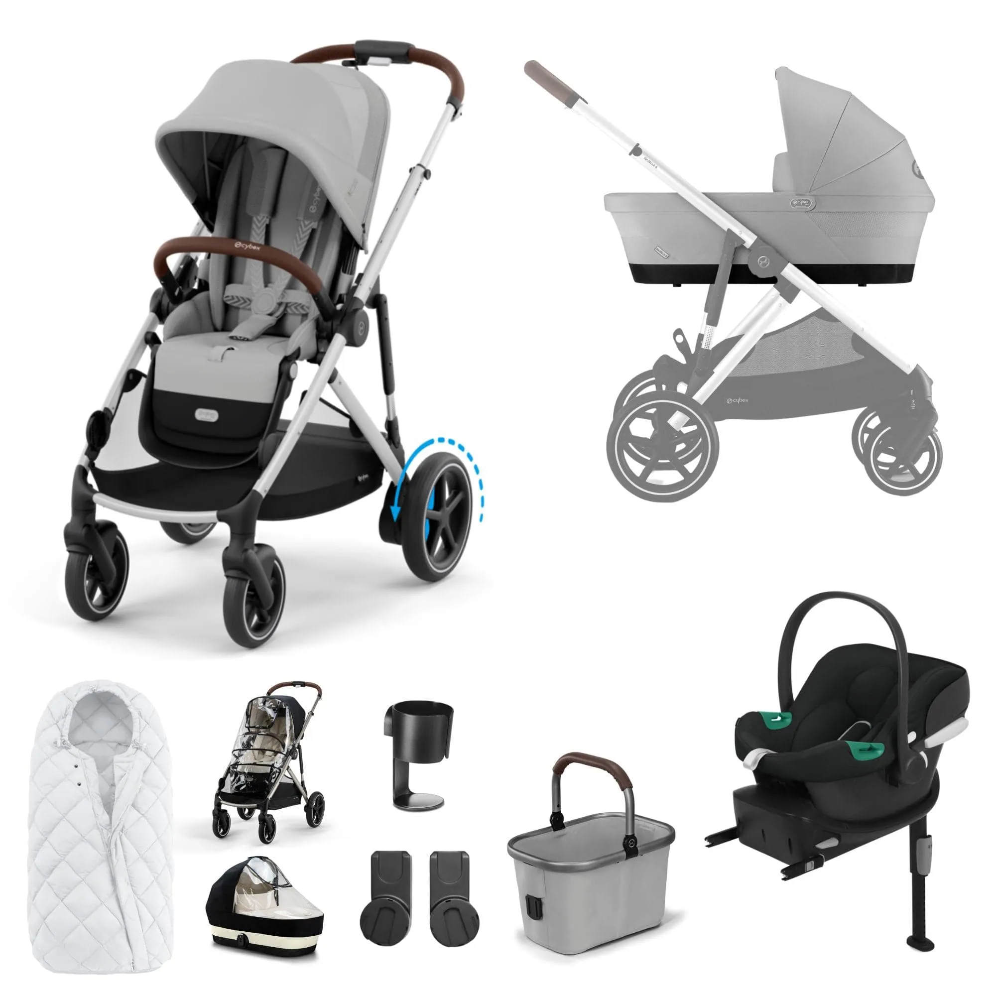 Cybex eGazelle S Comfort Bundle in Stone Grey