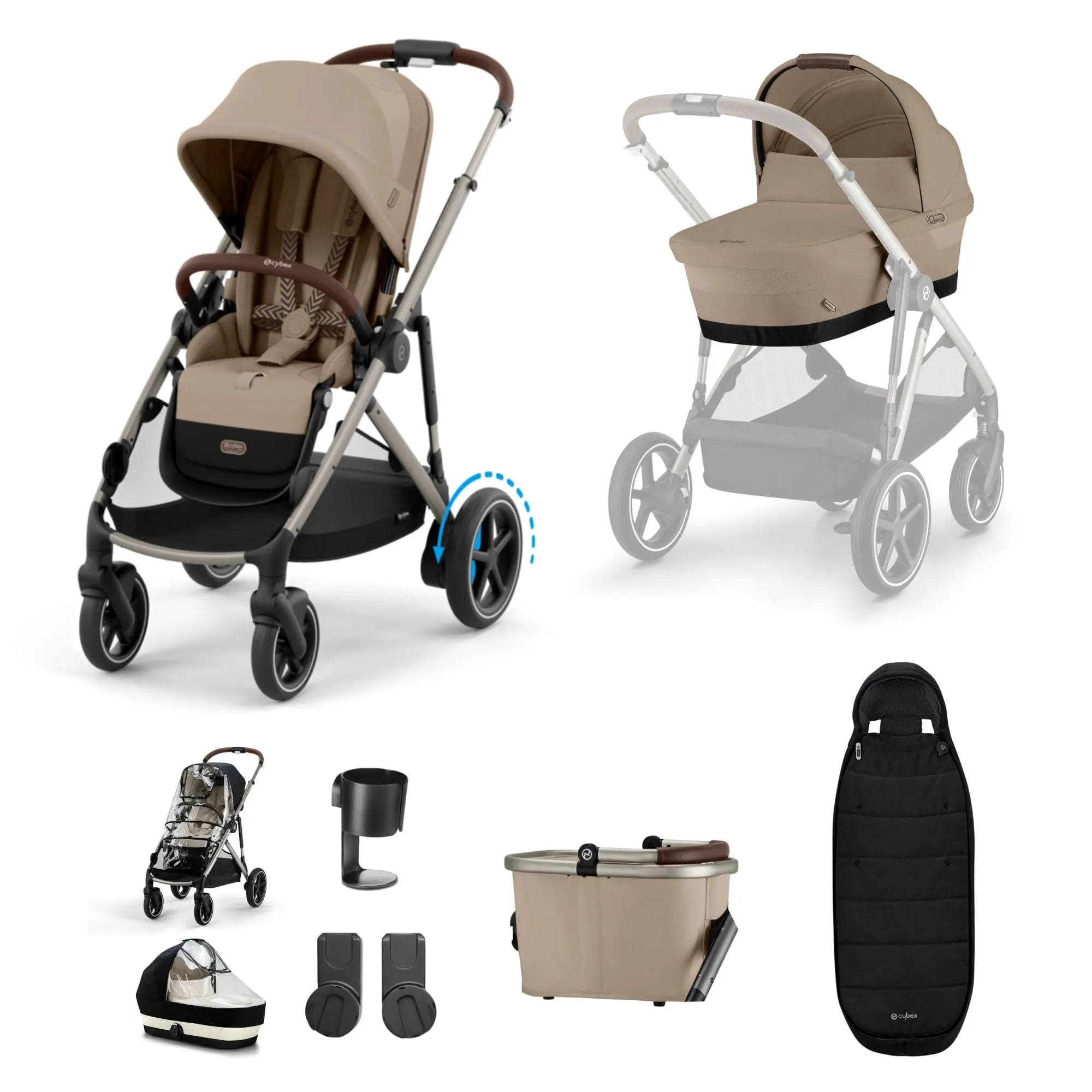 Cybex eGazelle S Essential Bundle in Almond Beige