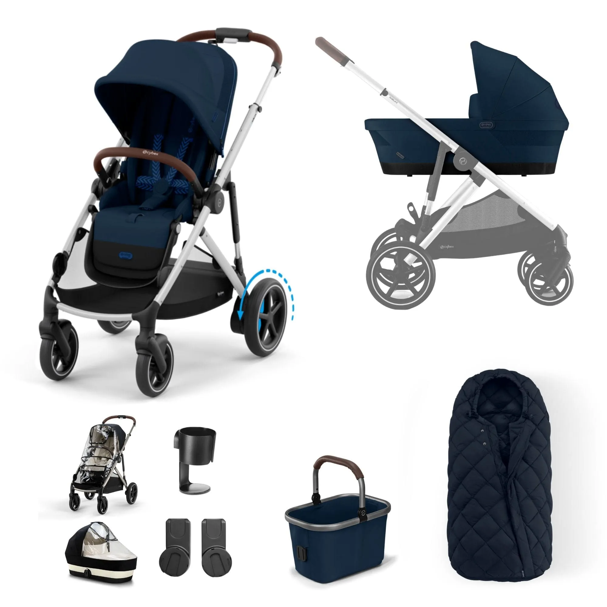 Cybex eGazelle S Essential Bundle in Ocean Blue