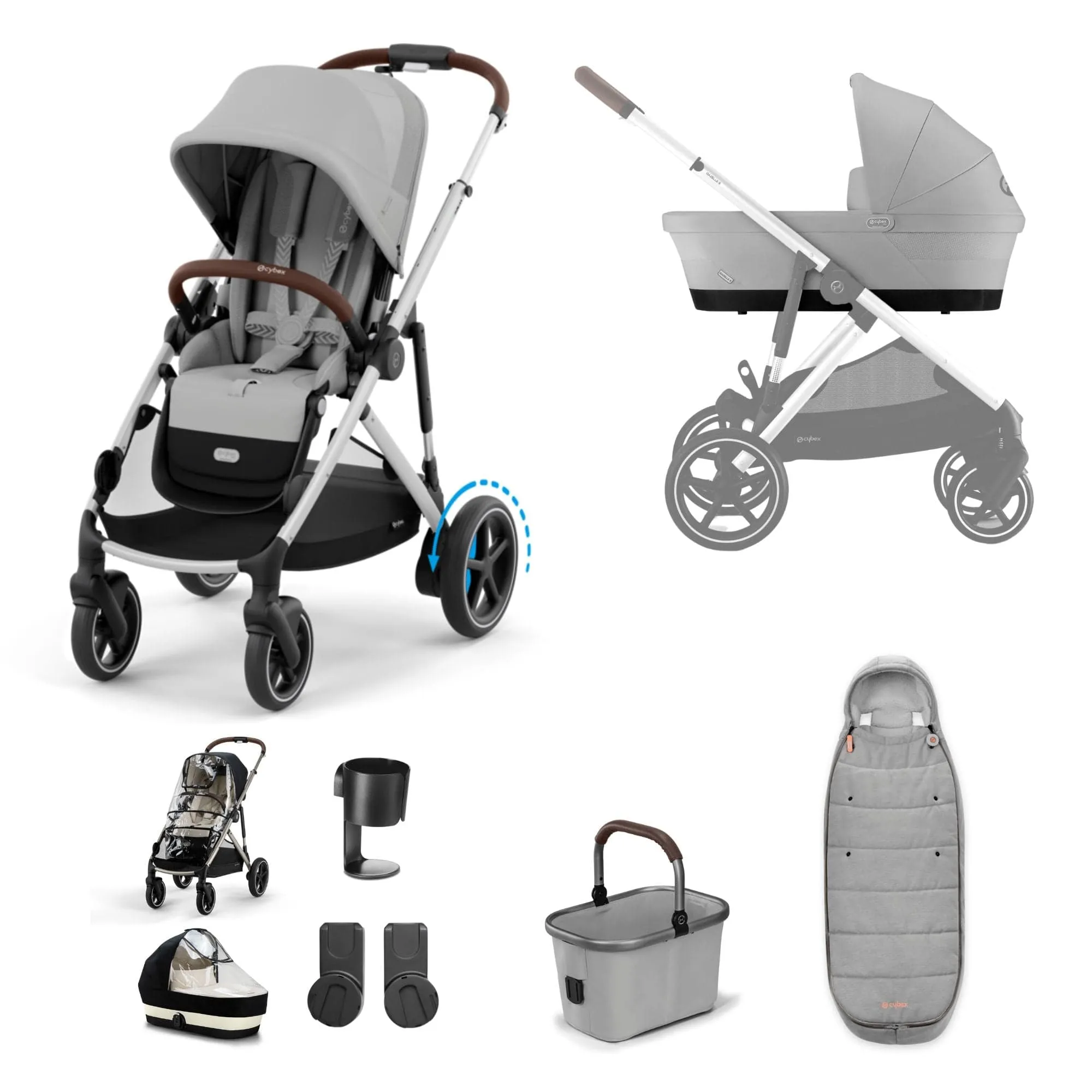 Cybex eGazelle S Essential Bundle in Stone Grey