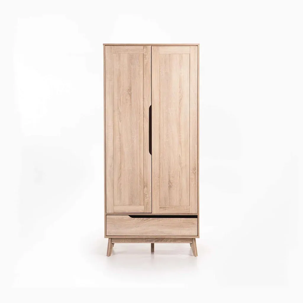 FIN DELUXE 2 DOOR 1 DRAWER ROBE