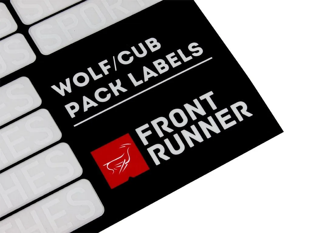 Front Runner - Wolf/Cub Pack Campsite Organising Labels