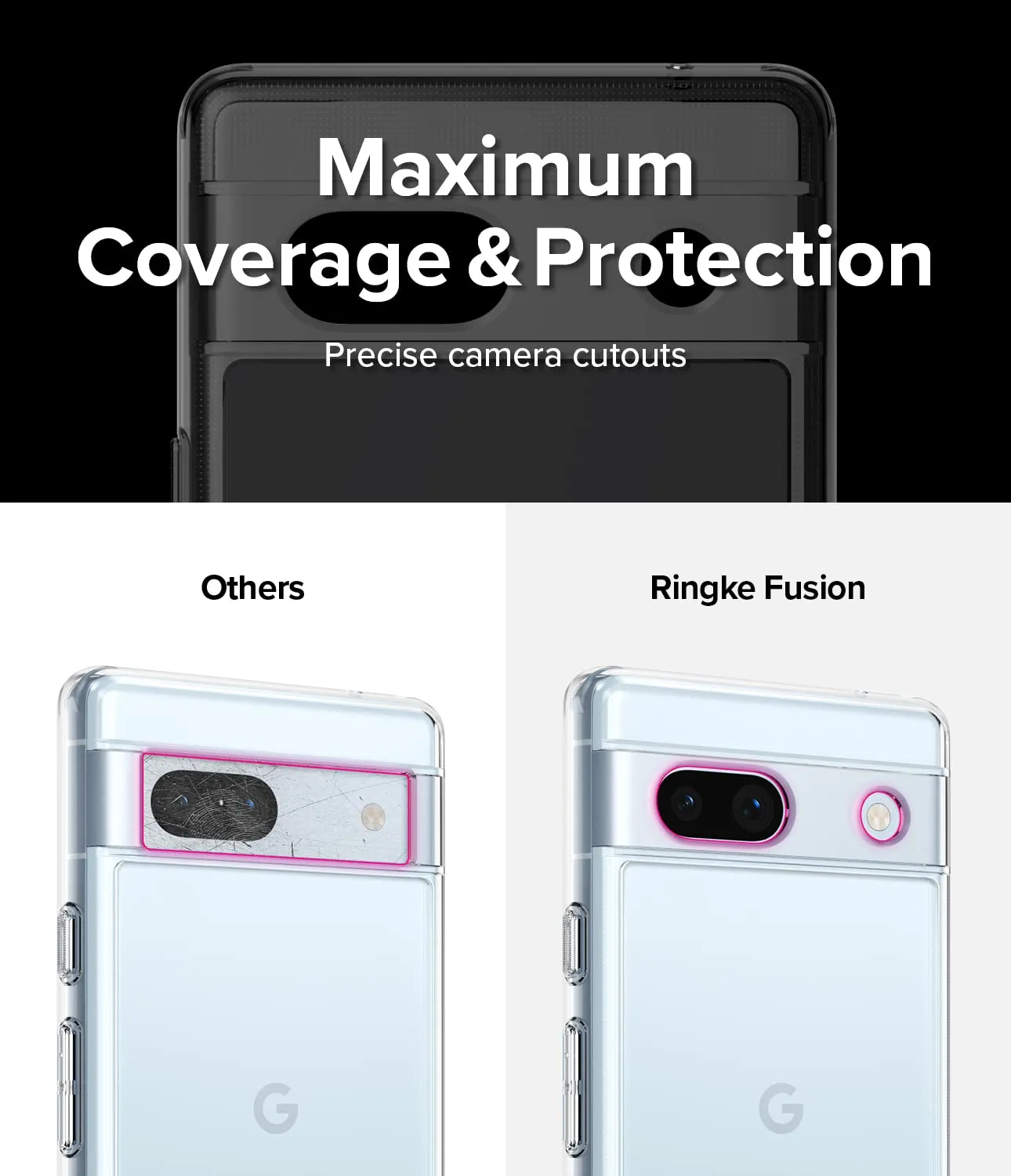 Google Pixel 7a Back Cover Case | Fusion - Clear