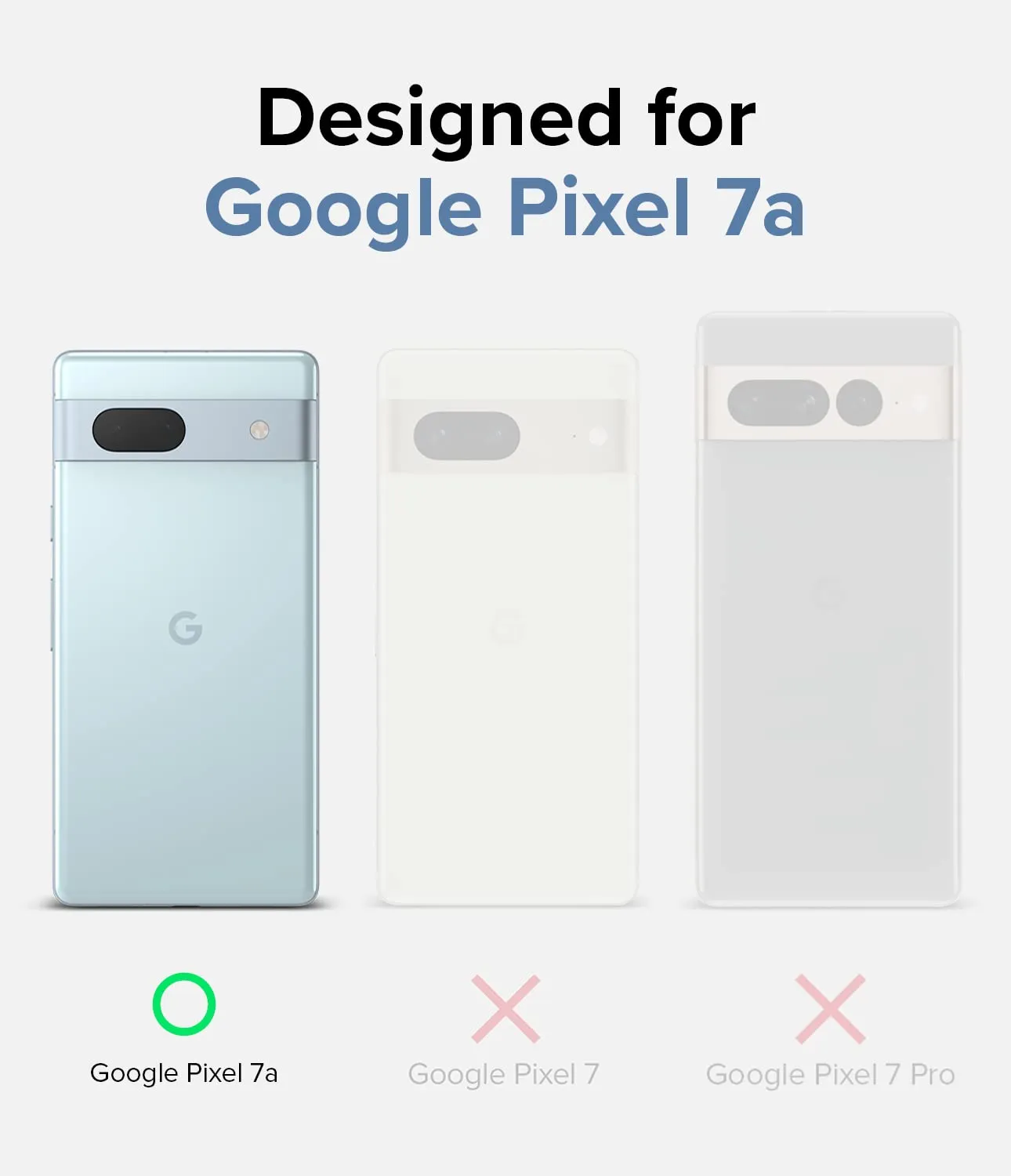 Google Pixel 7a Back Cover Case | Fusion - Matte Clear