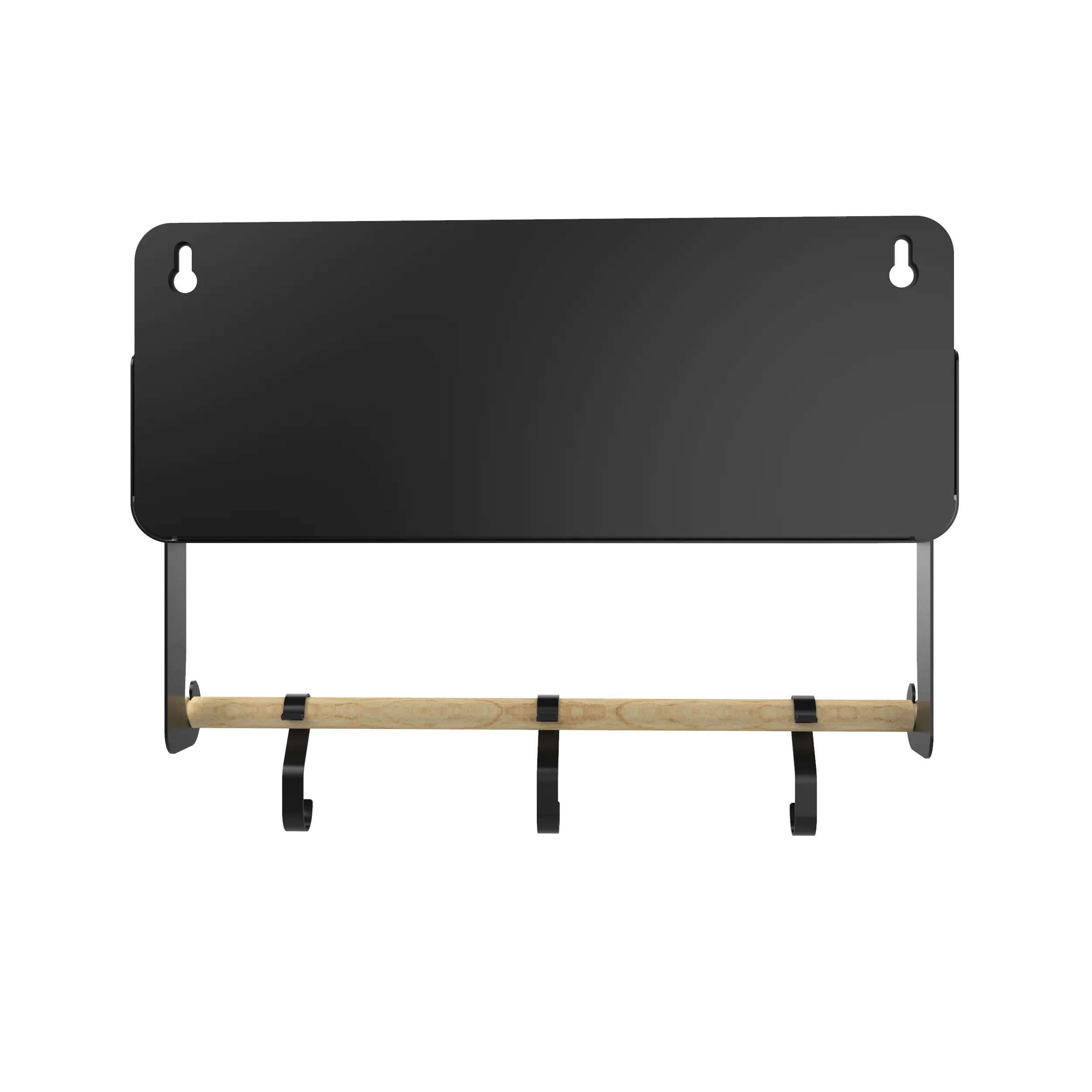 Hanging | Magnetic Rack System-Shelf With Brackets, Black