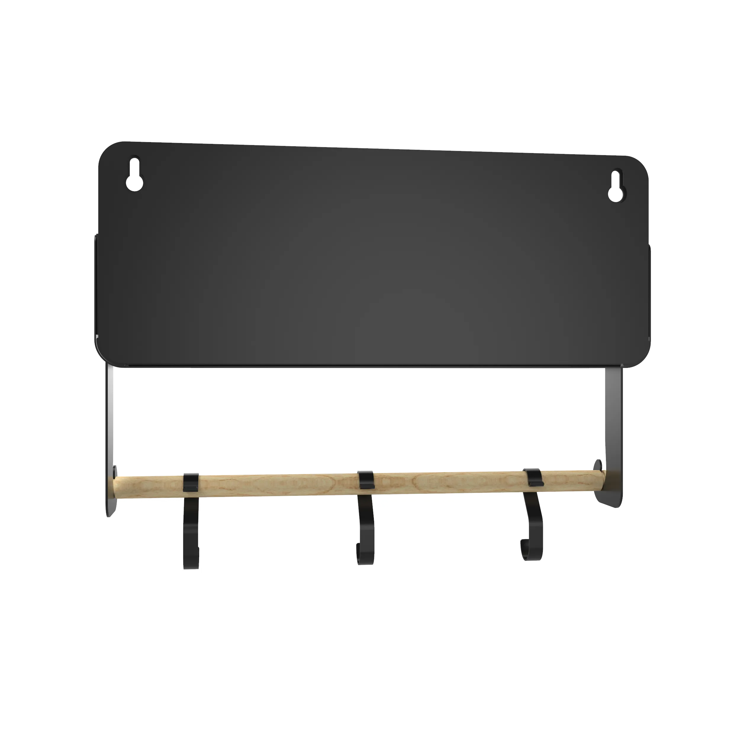 Hanging | Magnetic Rack System-Shelf With Brackets, Black