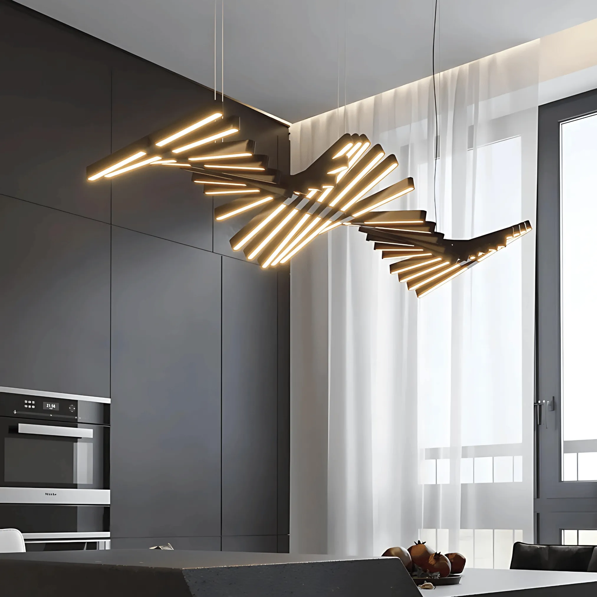 Horten - Customizable Form LED Ceiling Light Chandelier