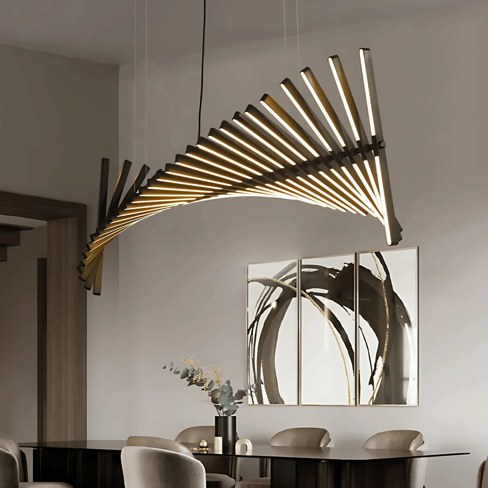 Horten - Customizable Form LED Ceiling Light Chandelier