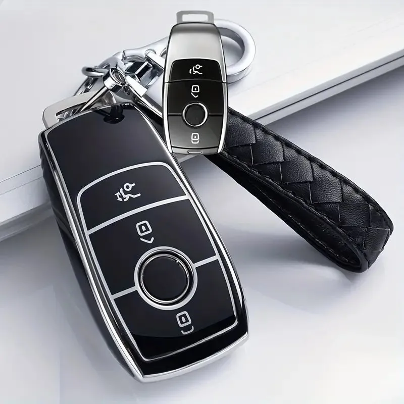 Key Case For Benz E C S GLC GLE GLA GLS E200 E400 E63 W213 S550 S560 C260 A200 Key Chain