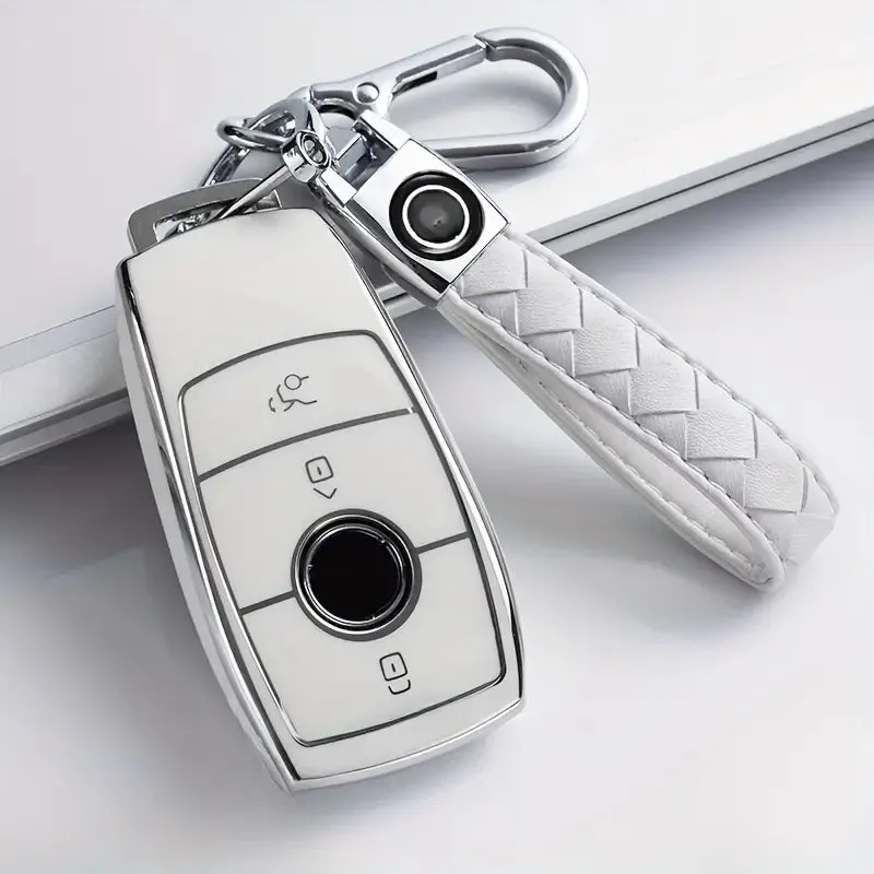 Key Case For Benz E C S GLC GLE GLA GLS E200 E400 E63 W213 S550 S560 C260 A200 Key Chain