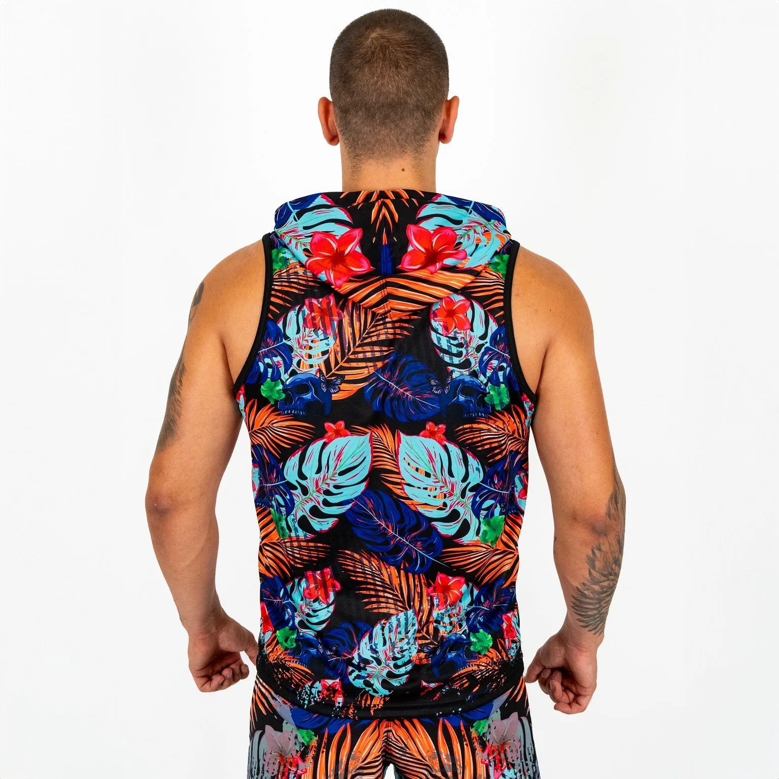 Knockout Tropical Hoodie Tank Top