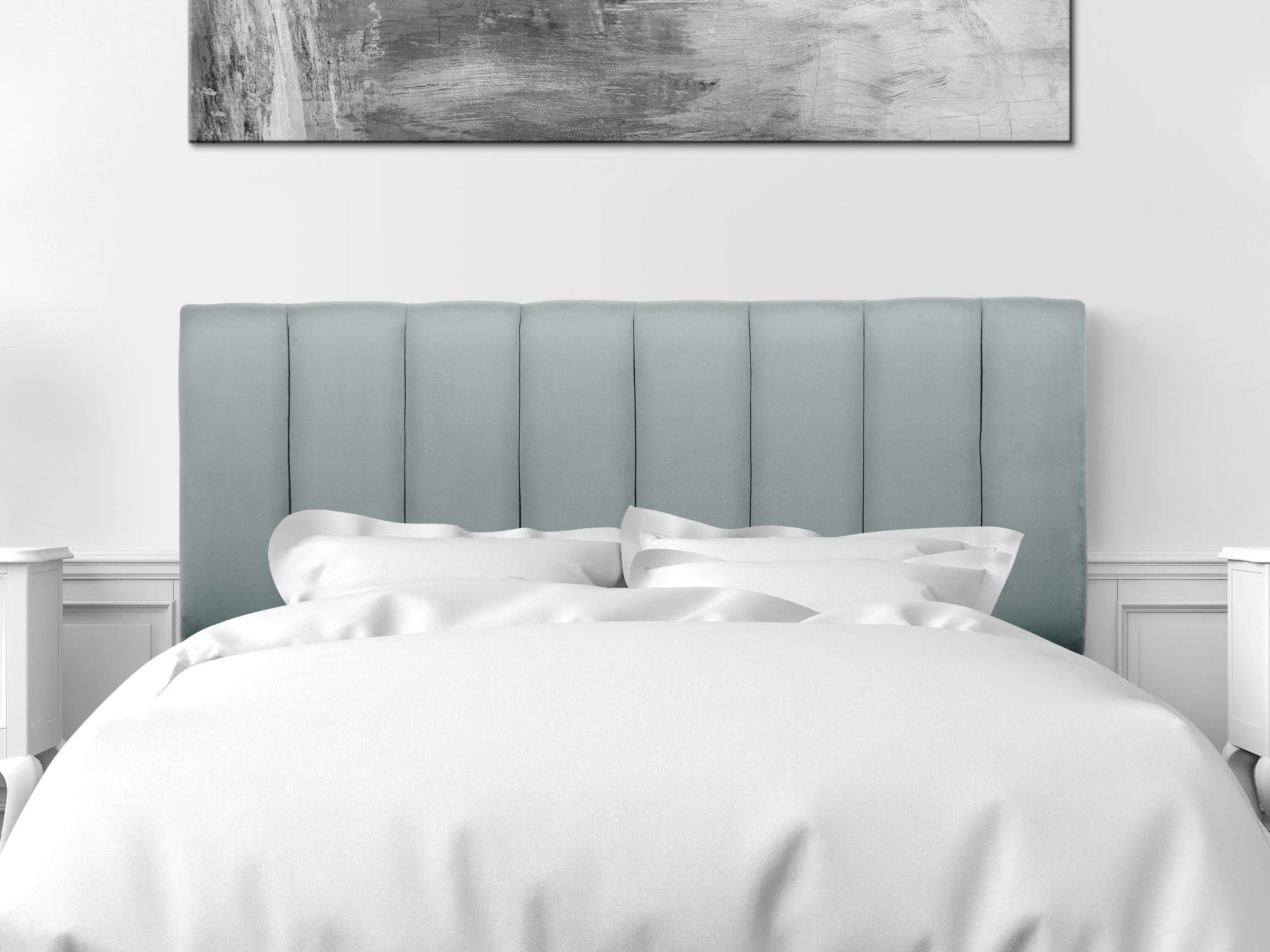 Light Blue Queen Panel Headboard