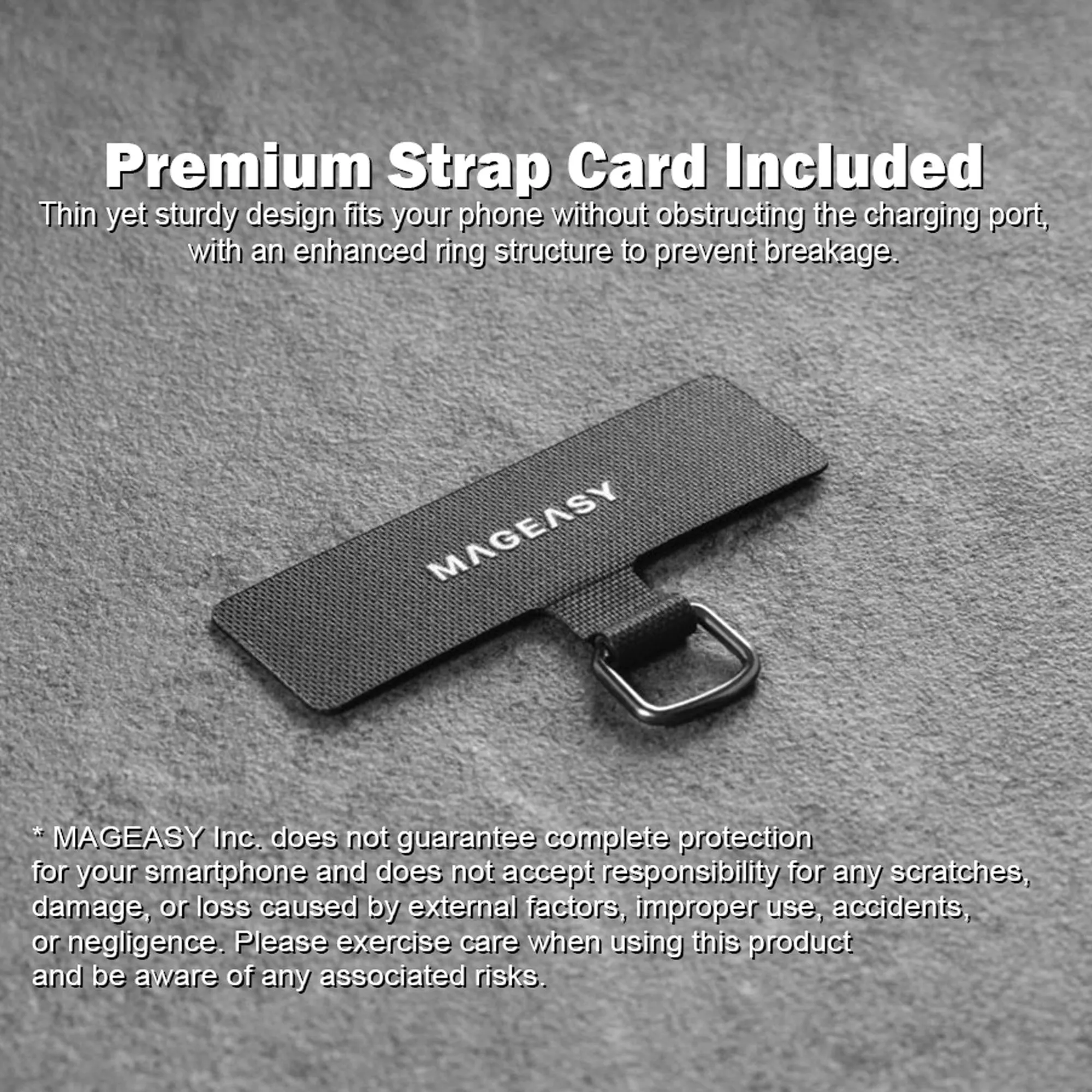 MAGEASY 2-in-1 Utility Strap ( Strap   Strap Card ) 20mm Phone Lanyard