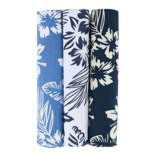 Mana Hawaiian Print Cotton Handkerchiefs (3 Pack)