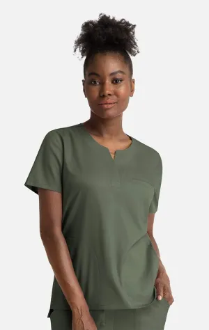 Matrix Everyday  Women's Notched Crew Neck Scrub Top 3504