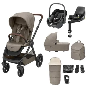 Maxi Cosi Oxford 9 Pieces Complete Travel System - Twillic Truffle