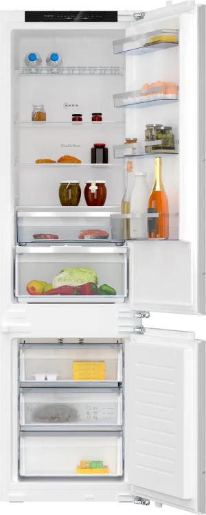 Neff N50 built-in fridge-freezer with freezer at bottom 193.5 x 55.8 cm flat hinge | KI7962FD0